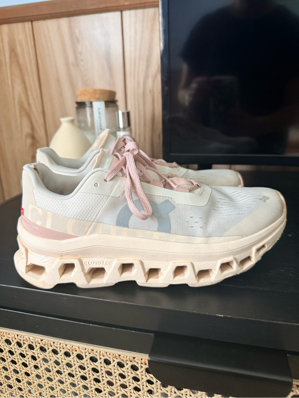 On Running Women’s Pink and Cream Cloudtec Athletic Shoes